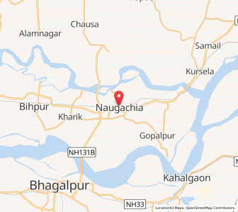 Map of Naugachhia, Bihar