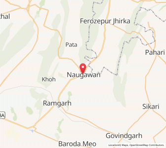 Map of Nauganwa, Rajasthan