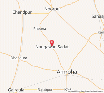 Map of Naugaon Sadat, Uttar Pradesh