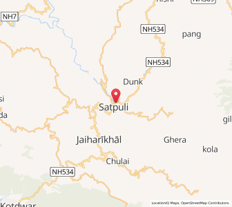 Map of Naugaon, Uttarakhand