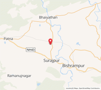 Map of Naura, Chhattisgarh