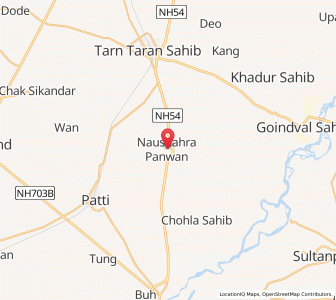 Map of Naushahra Panwan, Punjab