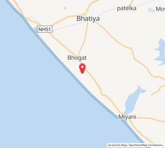 Map of Navadra, Gujarat