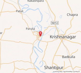 Map of Navadwip, West Bengal