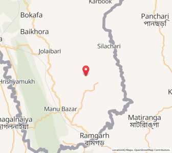 Map of Navanchanarabari, Tripura