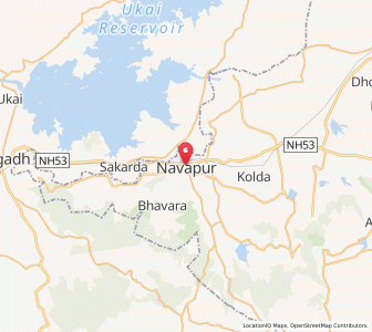 Map of Navapur, Maharashtra