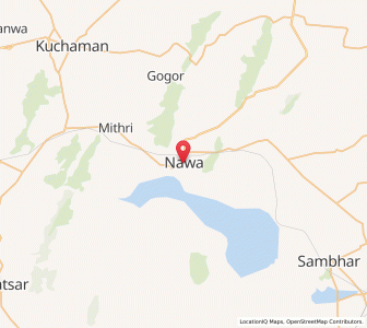 Map of Nawa, Rajasthan