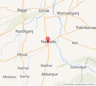 Map of Nawada, Uttar Pradesh
