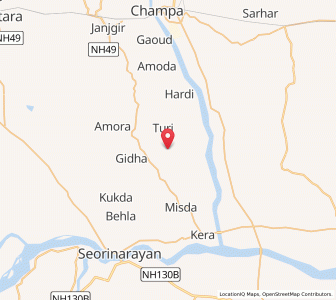 Map of Nawagarh, Chhattisgarh