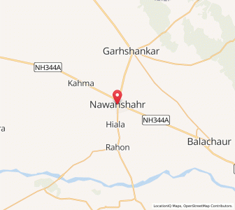 Map of Nawanshahr, Kashmir