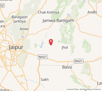 Map of Nayla, Rajasthan