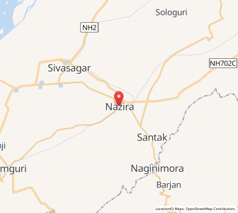 Map of Nazira, Assam