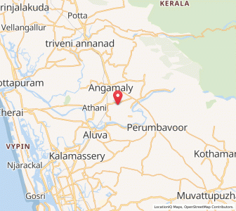 Map of Nedumbassery, Kerala