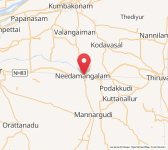 Map of Needamangalam, Tamil Nadu