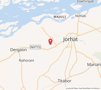Map of Neghereting, Assam