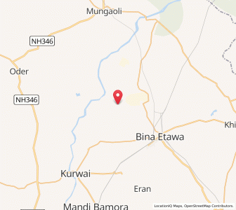 Map of Nehron, Madhya Pradesh