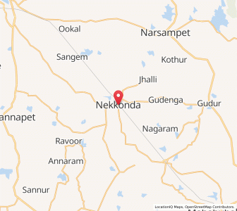 Map of Nekonda, Andhra Pradesh
