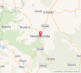 Map of Neredikonda, Andhra Pradesh