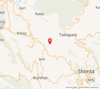Map of Neri Chamaran, Himachal Pradesh