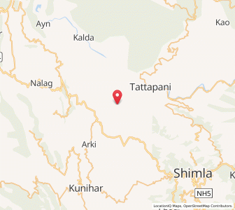 Map of Nerti, Himachal Pradesh