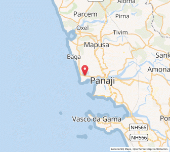 Map of Nerul, Goa