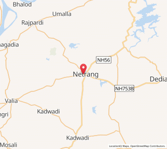 Map of Netrang, Gujarat