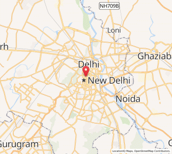 Map of New Delhi, NCT