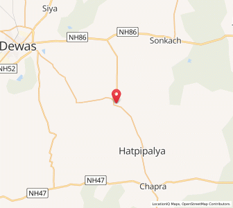 Map of Newari, Madhya Pradesh