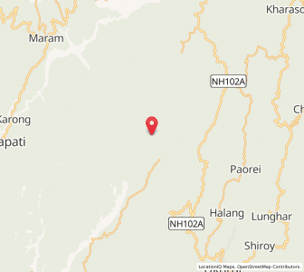 Map of Ngawar, Manipur