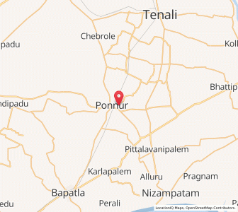 Map of Nidubrolu, Andhra Pradesh