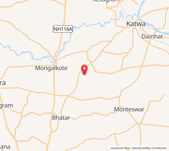 Map of Nigan, West Bengal