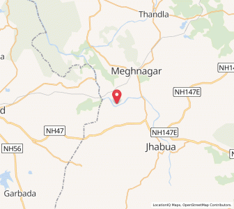 Map of Nigaria, Madhya Pradesh