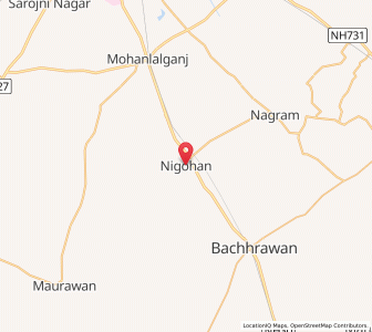 Map of Nigohan, Uttar Pradesh