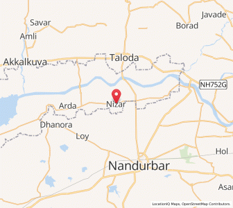 Map of Nijhar, Gujarat
