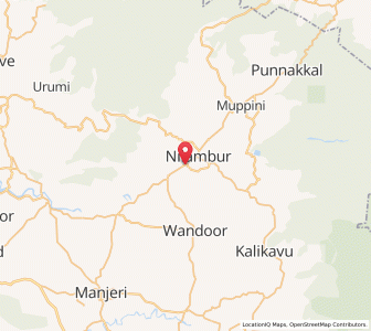 Map of Nilambur, Kerala