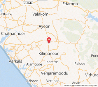 Map of Nilamel, Kerala