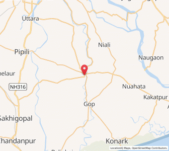 Map of Nimaparha, Odisha