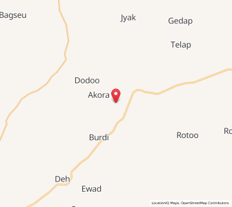 Map of Nimbora, Rajasthan