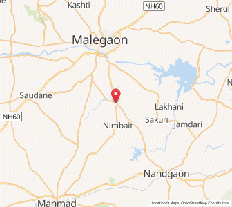 Map of Nimgaon, Maharashtra