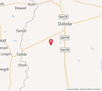 Map of Nimod, Madhya Pradesh