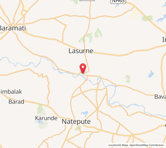 Map of Nimsakhar, Maharashtra