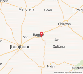 Map of Nimwali Dhani, Rajasthan