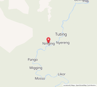 Map of Ninging, Arunachal Pradesh