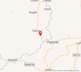 Map of Ninor, Rajasthan