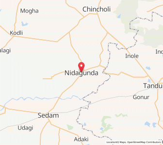 Map of Nirgunda, Karnataka