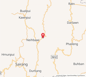 Map of Nisapui, Mizoram