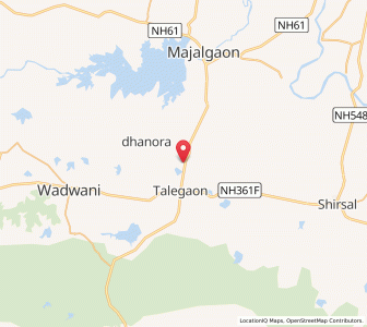 Map of Nitrur, Maharashtra