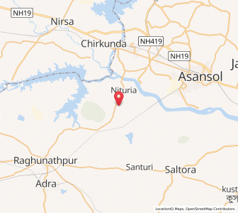 Map of Nituria, West Bengal