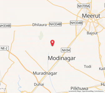 Map of Niwari, Uttar Pradesh