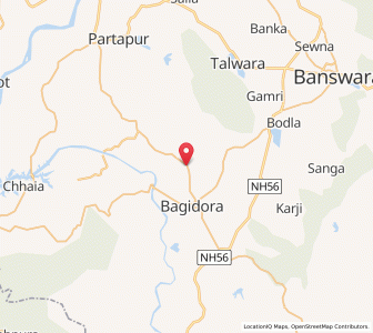Map of Nogama, Rajasthan